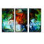 Abstrait vitrail - ensemble abstrait d'art mural encadré sur toile de 3-849711572-849711573
