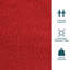 Hamac pour barre de corde tendue en polyester 2 personnes Jenkinsburg - rouge-120146475-29217633