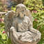 Statue de jardin ange assis enfant magnésium-1287041725