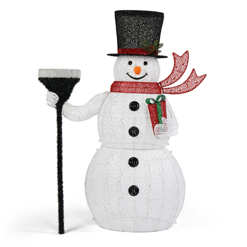 Décoration de Noël bonhomme de neige lumineuse 5 pi Raynham, H 60 po x l 45 po x P 23,62 po