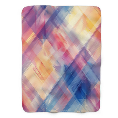 Pastel Checks - 1 Piece Premium Blanket