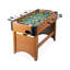 Table de soccer orange et noire en bois manufacturé et fer