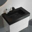 Meuble-lavabo Alice de 30 po avec lavabo, grand meuble-lavabo mural suspendu pour salle de bain moderne, lavabo noir monobloc sans bonde ni robinet, préassemblé-203007661