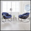 Chaise berçante d'extérieur en rotin-364825363