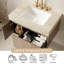 Armoire de salle de bain flottante Mid-Century