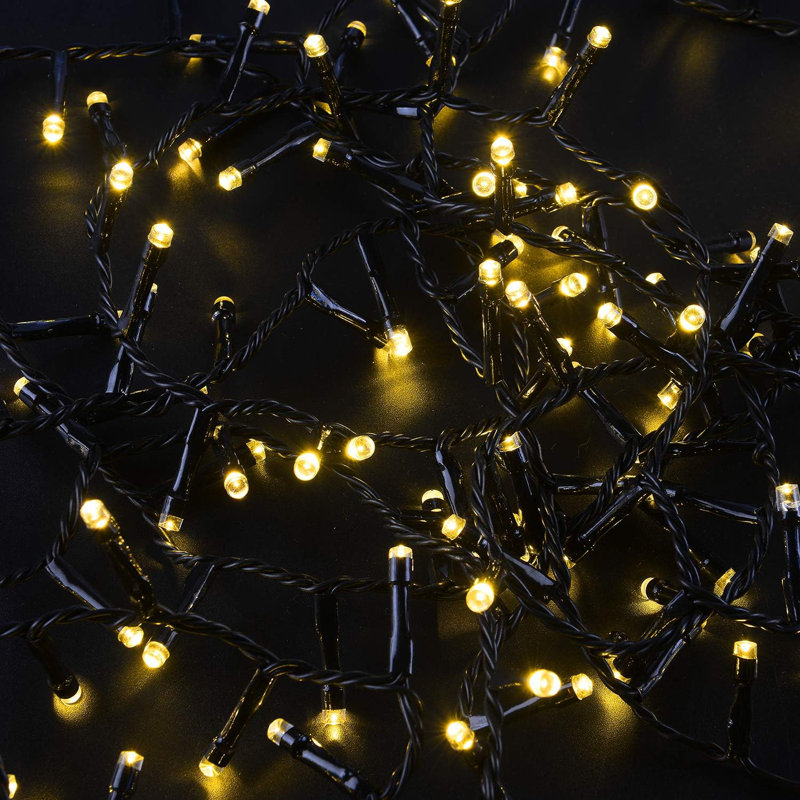 LED Indoor / Outdoor String Lights, Warm White, 13cm H x 18.75cm L x 4cm D