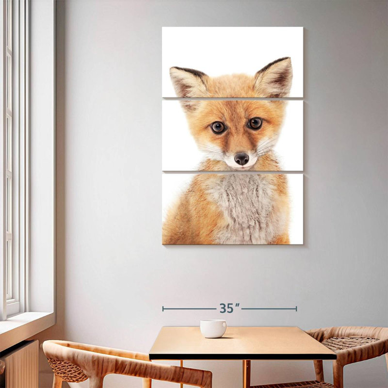 Brampt Baby Fox, 65" H x 42" W