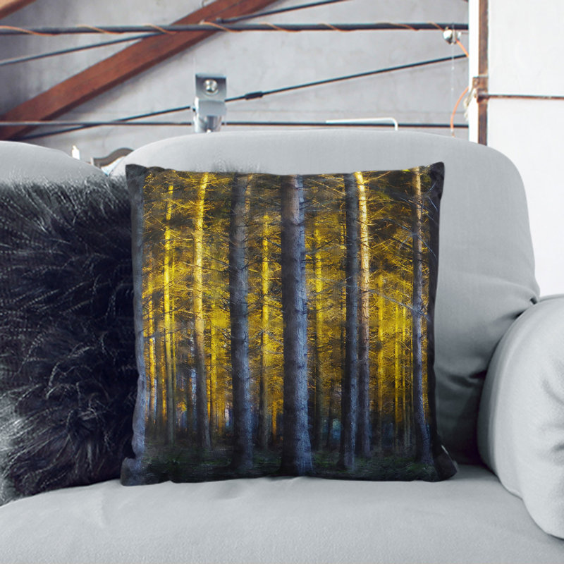 Sunlight Forest Vol.3 Square Throw Cushion, 55cm H x 55cm W x 20cm D