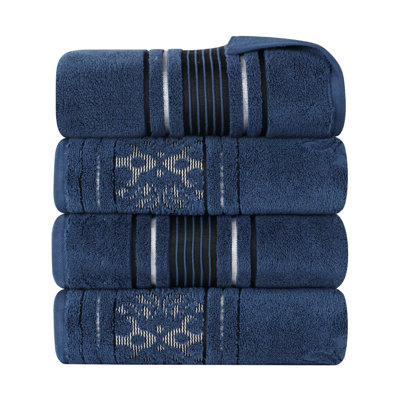 Ensemble de serviettes en coton uni et jacquard Sadie Zero Twist