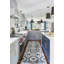 Bali Geometric Area Rug in Platinum/Sky Blue/Teal-1993968207