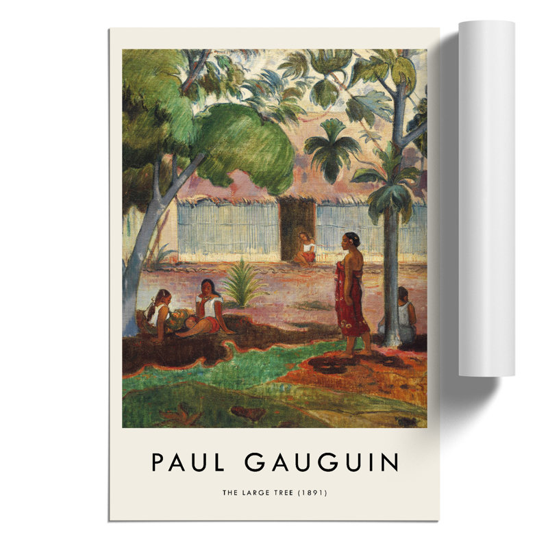 The Large Tree by Paul Gauguin - No Frame Print, 59cm H x 42cm W x 0.1cm D