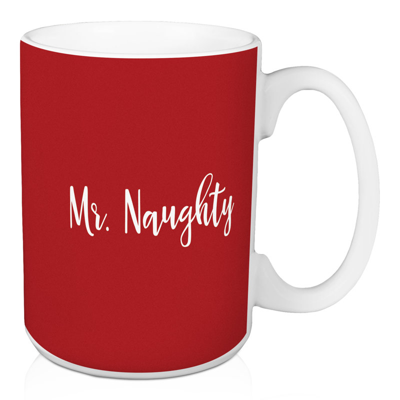 Grande tasse à café mr. naughty Gulley, Rouge