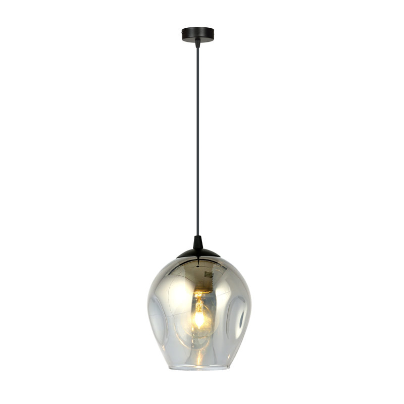 Cadi-Grace 1 - Light Black Single Pendant, Graphite
