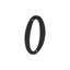 Deltana RNZ4-0 4" Numbers Zinc Die-Cast, Black