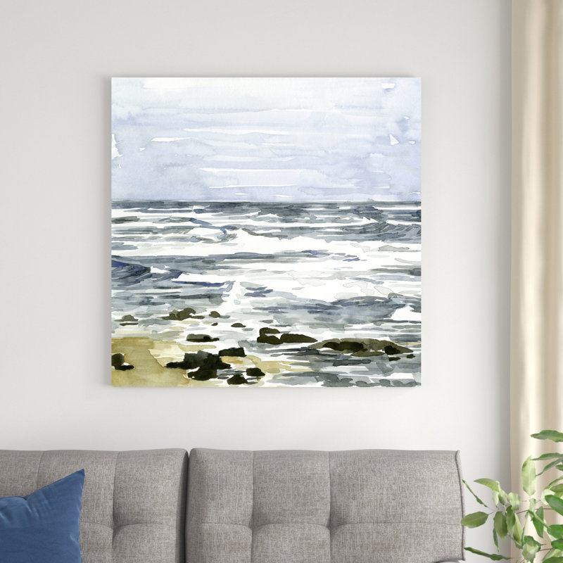 Paysage marin lâche I, H 36 po x l 36 po