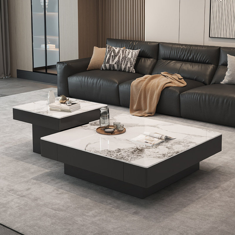 Table basse Light Luxury, H 15 po x L 39,4 po x l 39,4 po