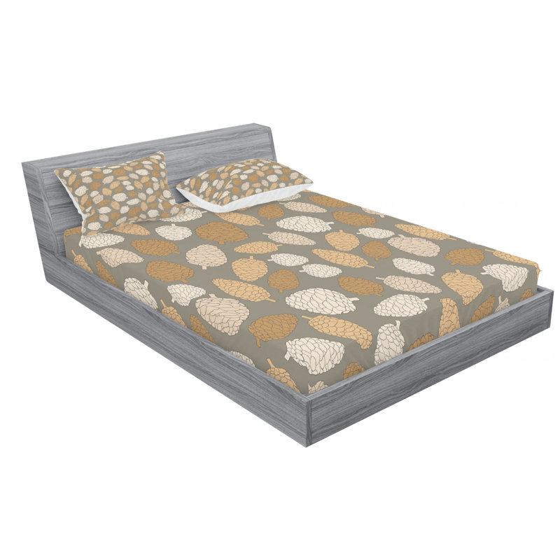 Microfiber Fitted Sheet, Full Fitted Sheet with 2 Pillowcases