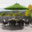 Parasol de patio en oléfine 9 pi 9 pi-681813143