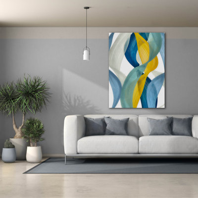  'Horizontal Bands 2' by Alonzo Saunders Canvas Wall Art, 40" x 54"
