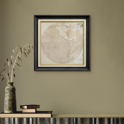 World Map " Brown Circles "
