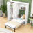 Murphy Bed with Wardrobes and Folding Mechanism, Convert into A Cabinet-1560805166-1560805164