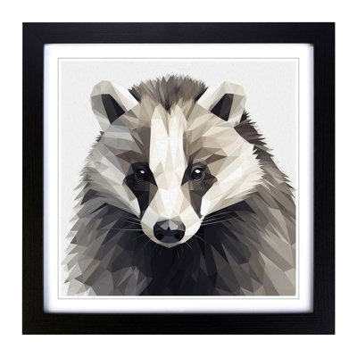Badger Geometric No.1 - Framed Print