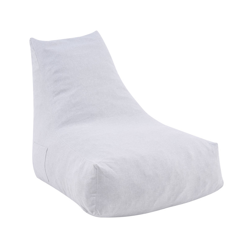 Aira Outdoor Bean Bag Lounge Chair, Gray