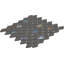 Mosaïque murale en verre hexagonale allongée 1,5 po Starcastle (ensemble de 15)-109142486