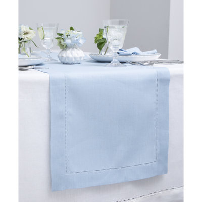 100% Pure Linen Hemstitch Table Runner