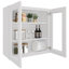 Armoire murale traditionnelle standard en contreplaqué, prête à assembler, HOMEIBRO Cozy Design, 30 po L x 12 po P x 30 po H, blanc traditionnel-93931427-93931435
