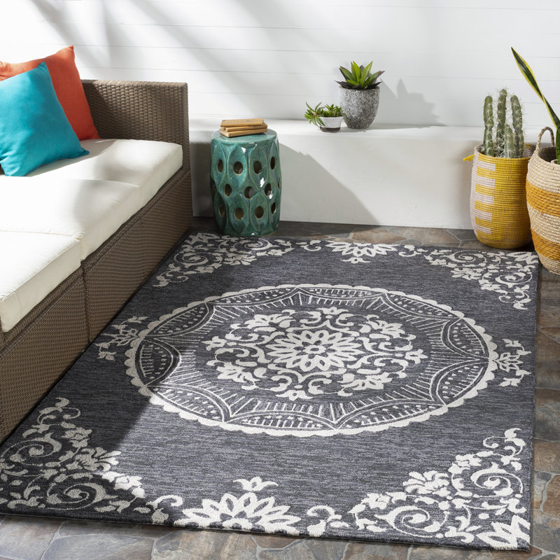 Aldon Oriental Indoor / Outdoor Rug, Rectangle 9' x 12'