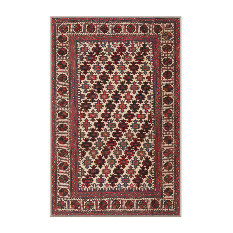 Tapis brun Southwestern, Rectangle 5 pi x 7 pi