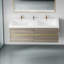 Meuble-lavabo mural 60 po avec lavabo double 60 po-388463655