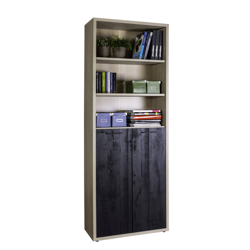 Davinci 217 cm H x 82 cm W Standard Bookcase, Black