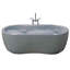 Baignoire de trempage autoportante 71 po. x 35 po. Mega Duo