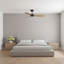 Visual Comfort Fan Paddle Smart 52 Indoor Ceiling Fan with Threaded Downrod, Matte White ABS blades and Handheld Remote-226596895-226596864