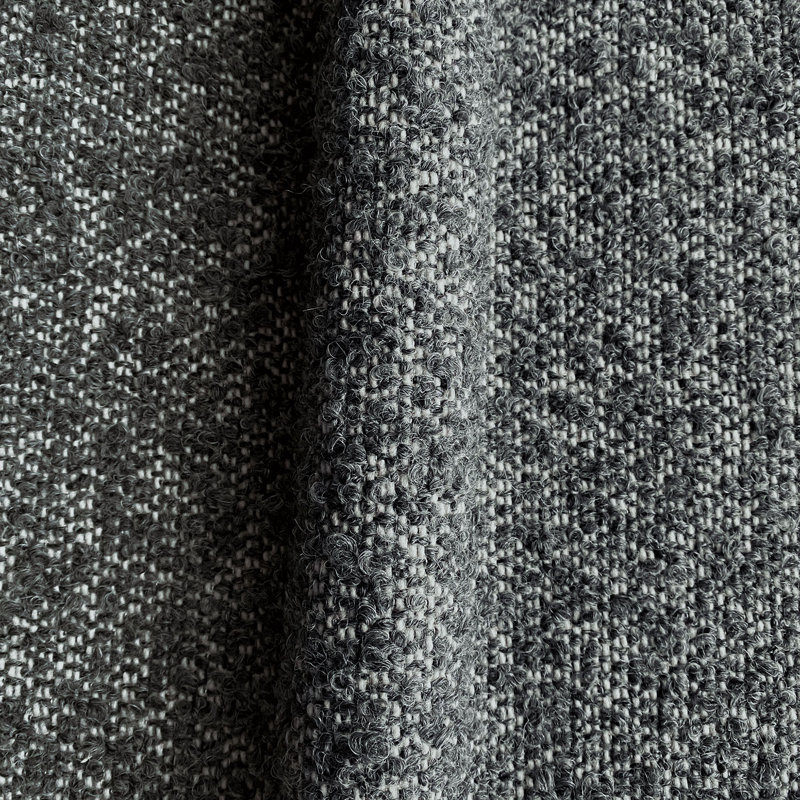Tissu Boucle Marl, Gris anthracite