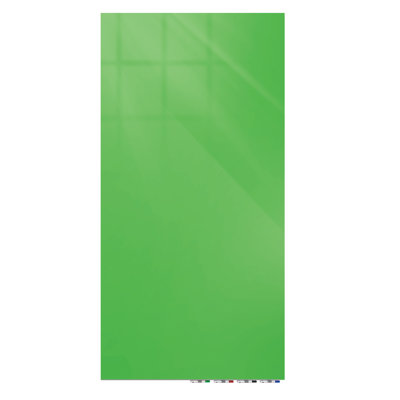 Aria Vertical Wall Mounted Magnetic Glass Board