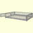 Floor Platform Bed With Fence Guardrails And Door-2006974971-2006606179