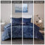Ensembles de literie en velours luxueux, polyester hypoallergénique, confort marine moderne
