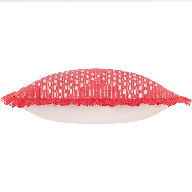 Kadie Indoor / Outdoor Geometric Square Cushion, Pink