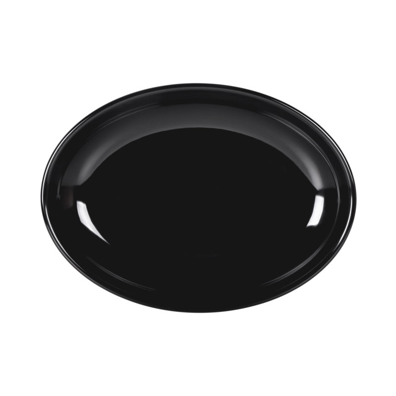 Plateau en mélamine, Noir, H 2 po x l 16 po x P 12 po