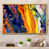 Toile avec cadre flottant or