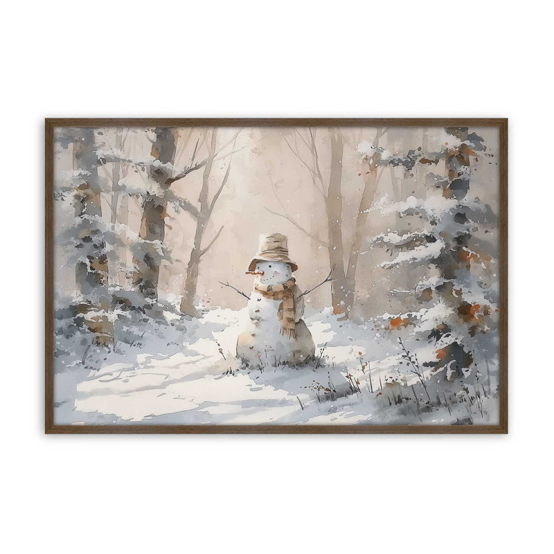 «Frosty Morning», reproduction d'art, 24 po x 36 po, Noyer