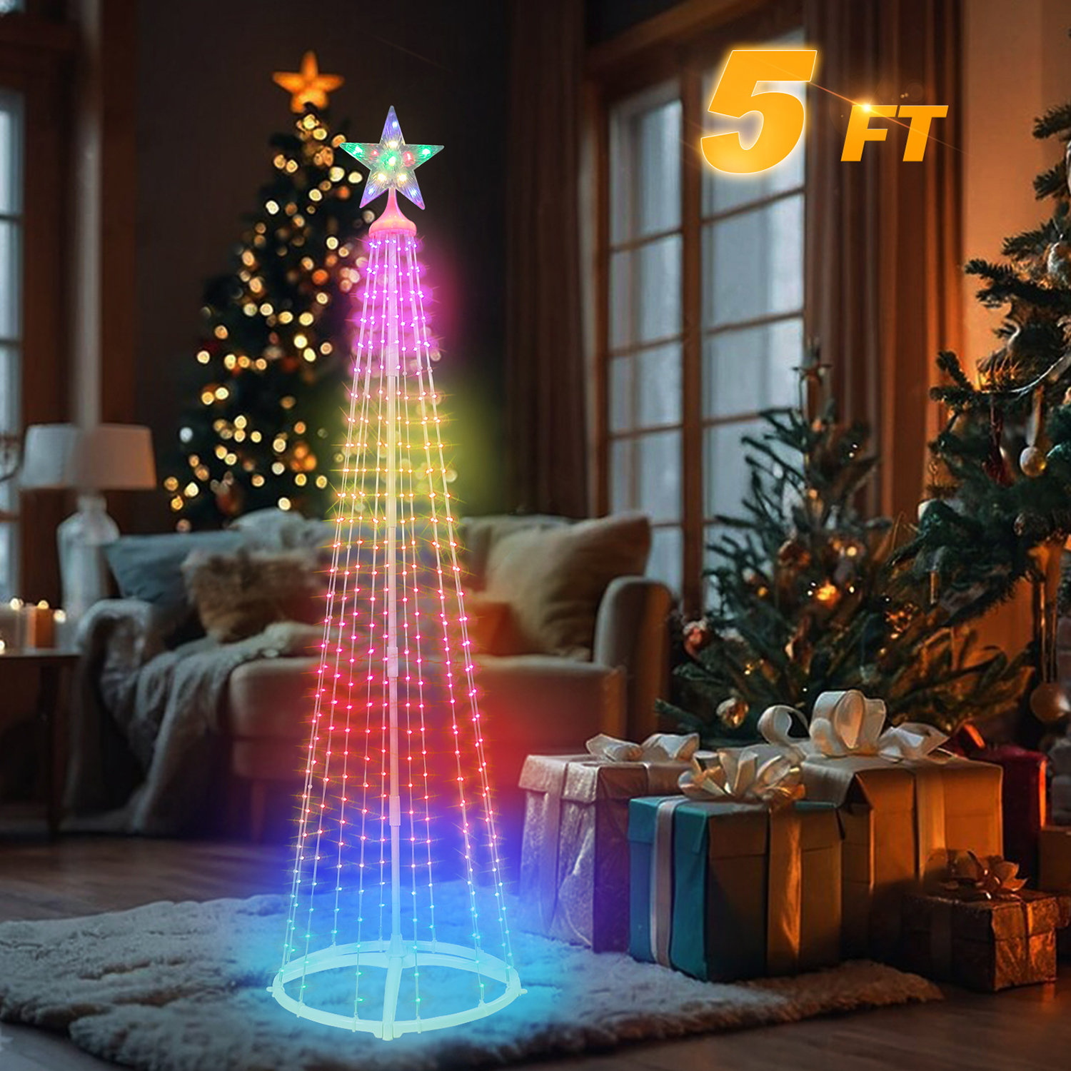 The Holiday Aisle® Christmas Tree - Christmas Tree Led Lights ...