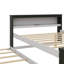 Lit plateforme double avec lit gigogne-427107573