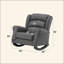 Chaise berçante en tissu