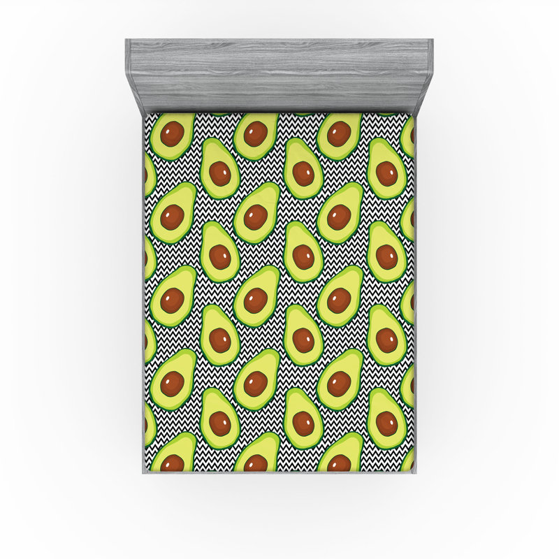 Drap-housse Ambesonne Avocado, Drap-housse de taille double