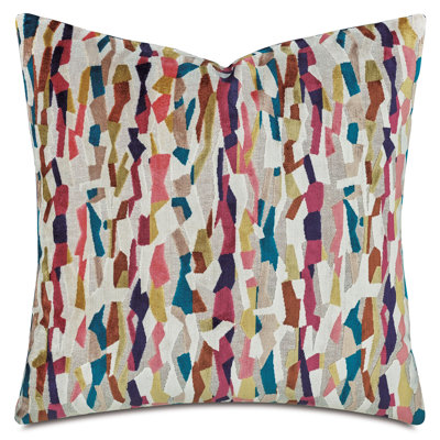 Neretva Geometric Decorative Pillow In Confetti