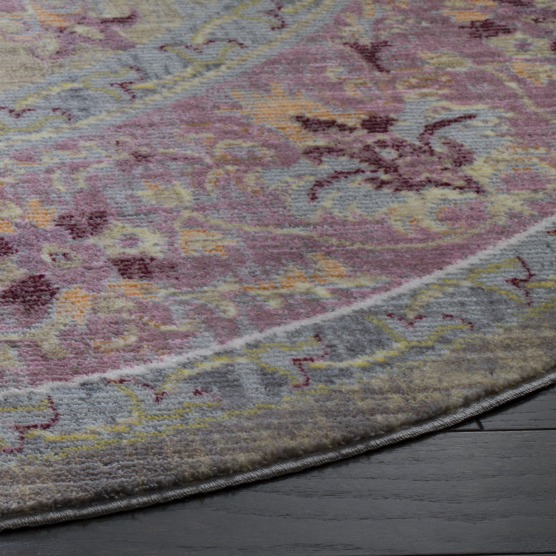 Emberlin Performance Oriental Rug, Round 6'7"